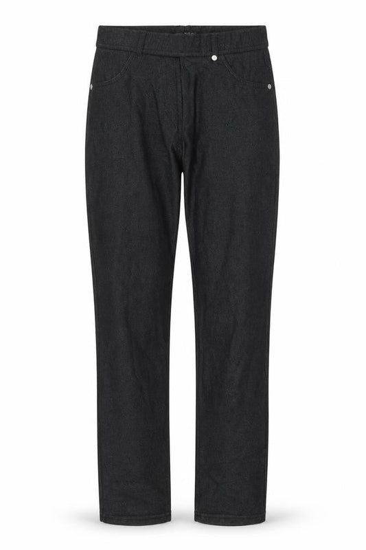 Front view of Select women’s black straight jeans, size UK 8, 29-inch leg