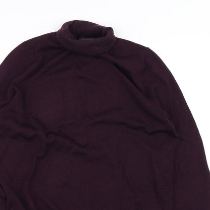 Close-up detail of Next women’s purple jumper, size XS