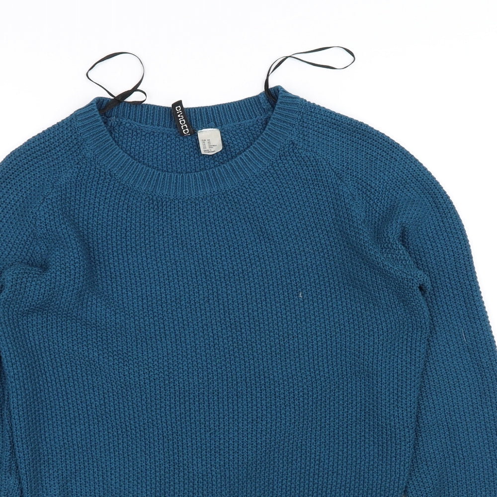 H&M Womens Blue   Pullover Jumper Size XS