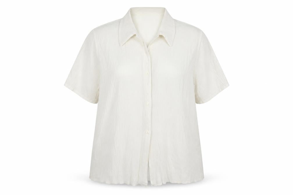 Classic Womens Ivory   Basic Button-Up Size 20