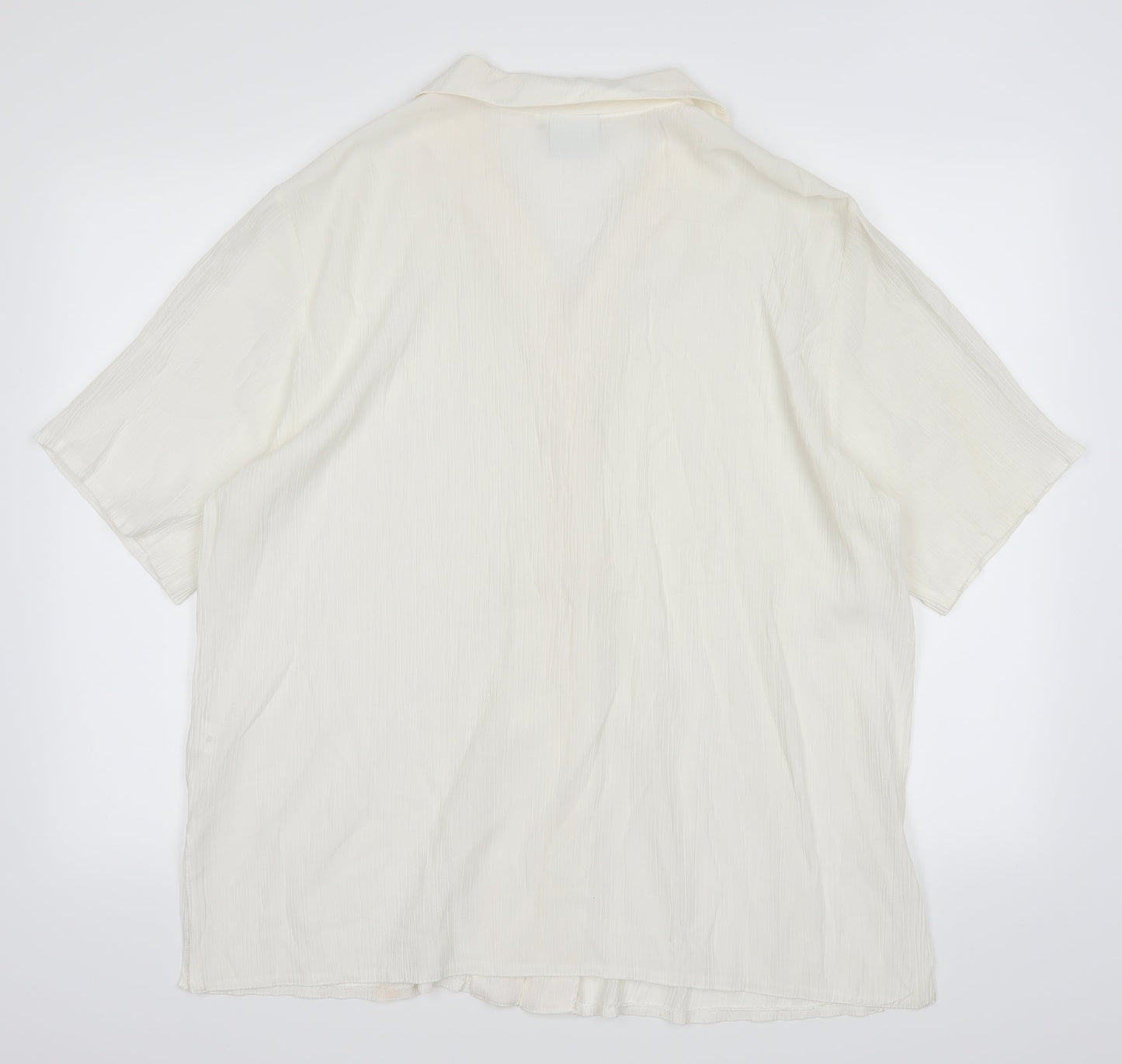 Classic Womens Ivory   Basic Button-Up Size 20