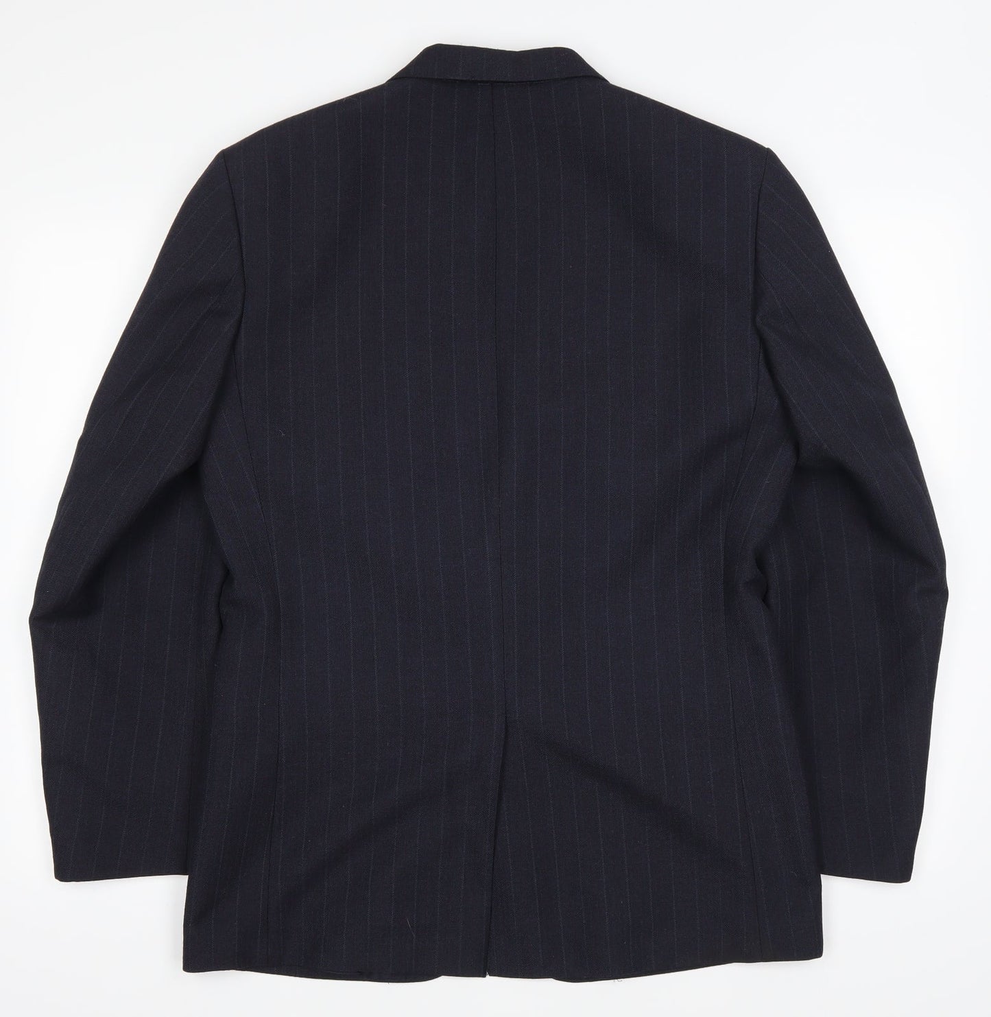 greenwoods Mens Blue Striped  Jacket Blazer Size 36