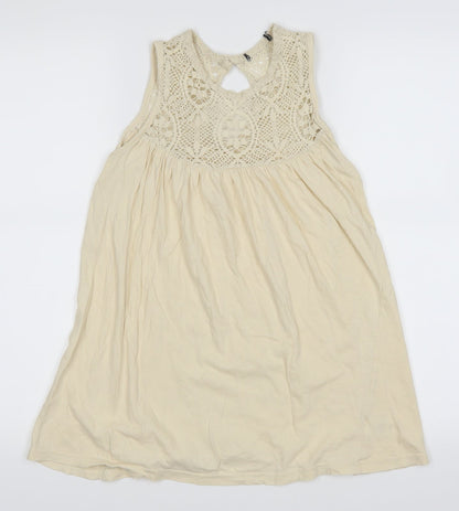 Additional front view of Atmosphere women’s beige basic blouse, size UK 8