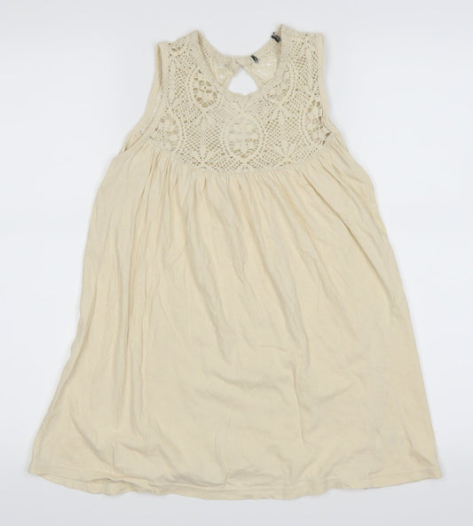 Atmosphere Womens Beige   Basic Blouse Size 8