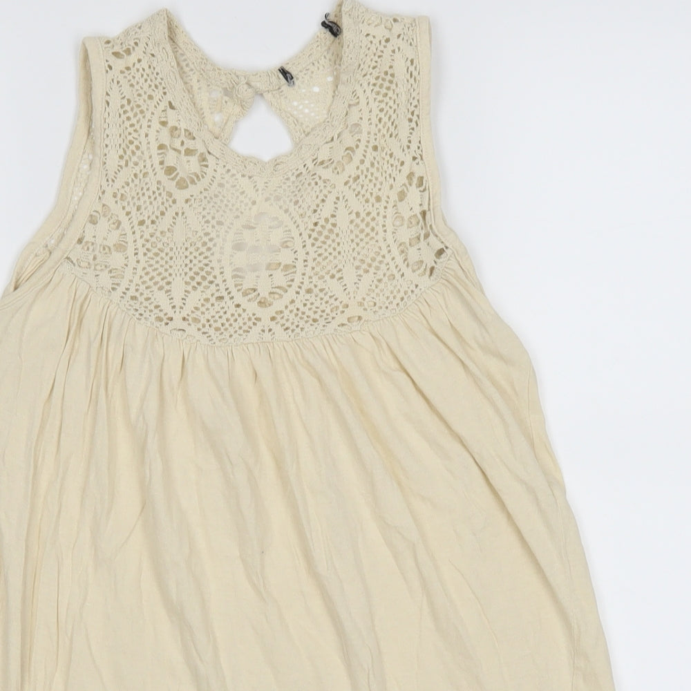 Atmosphere Womens Beige   Basic Blouse Size 8