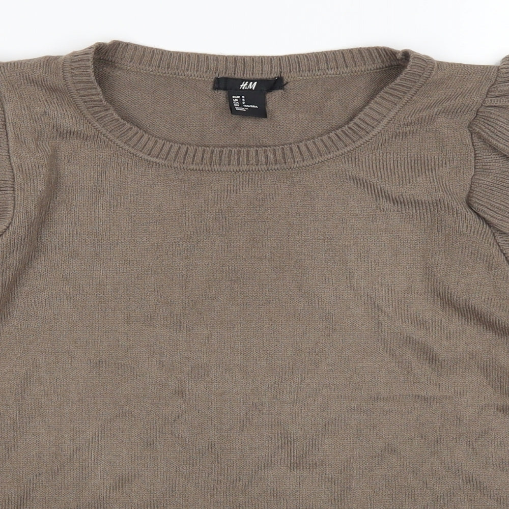 H&M Womens Brown   Pullover Jumper Size S