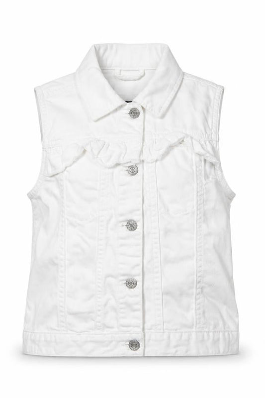 Front view of Gap girls’ white jacket, size XL