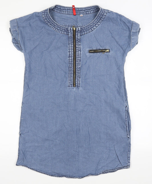 Uniqlo Womens Blue   Shirt Dress  Size XS