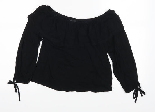 Atmosphere Womens Black   Basic Blouse Size 8