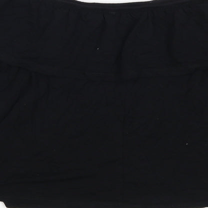 Brand and care label for Atmosphere women’s black basic blouse, size UK 8