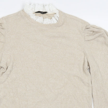 Close-up detail of George women’s brown jumper, size L