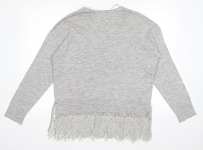 Back view of George women’s grey jumper, size UK 16