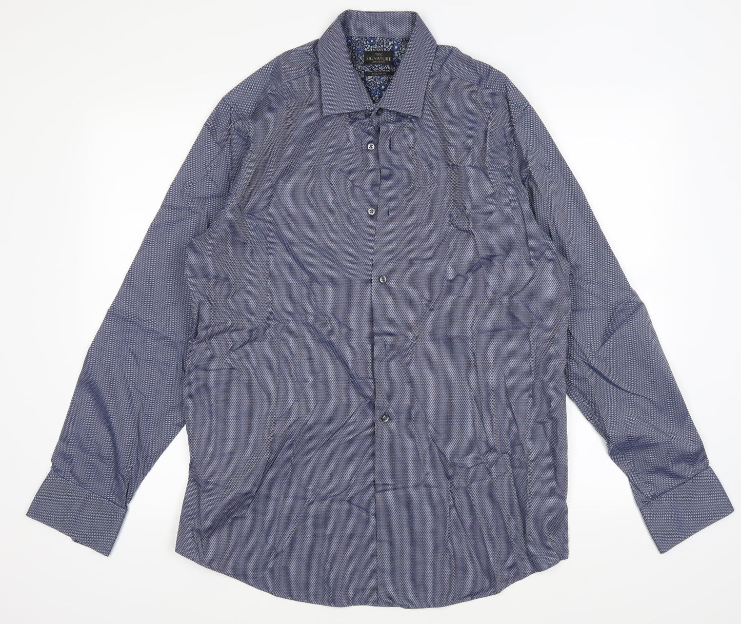 NEXT Mens Blue    Button-Up Size 42