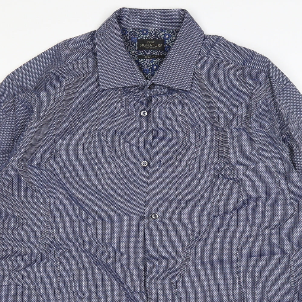 NEXT Mens Blue    Button-Up Size 42