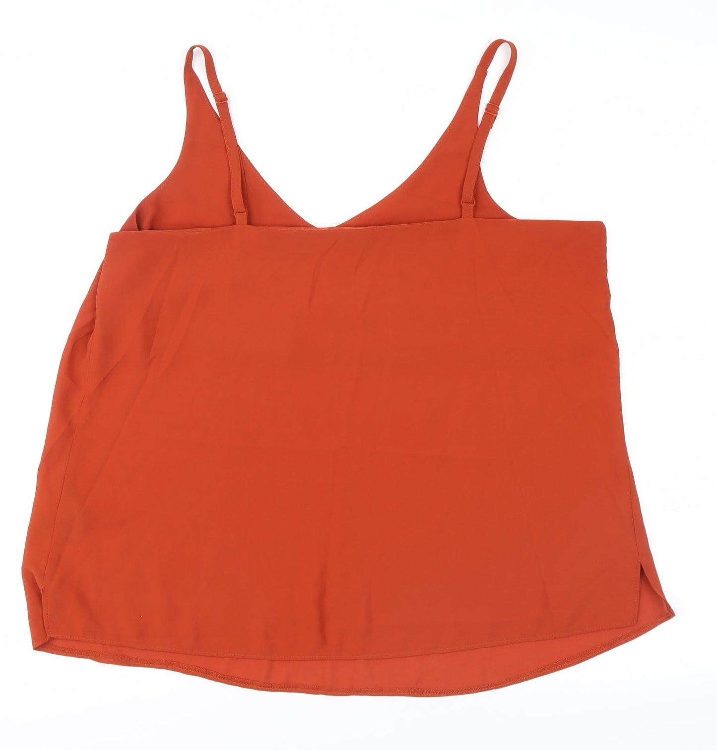 F&F Womens Orange   Basic Tank Size 14