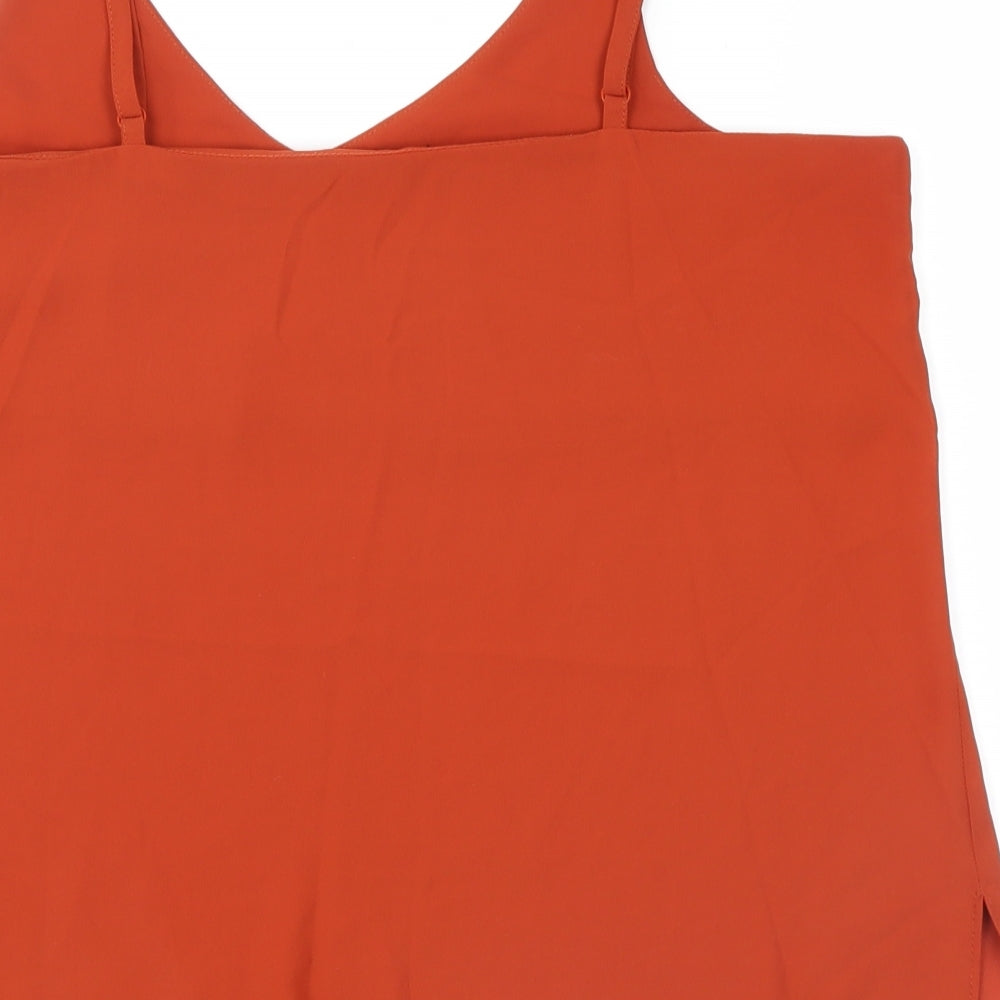 F&F Womens Orange   Basic Tank Size 14