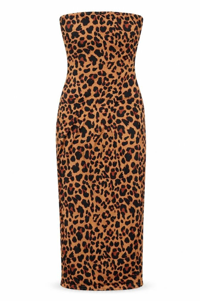 In the Style Womens Orange Animal Print  Straight & Pencil Set Size 8