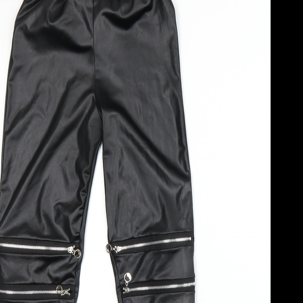 Preworn Womens Black    Leggings Size 4 L25 in