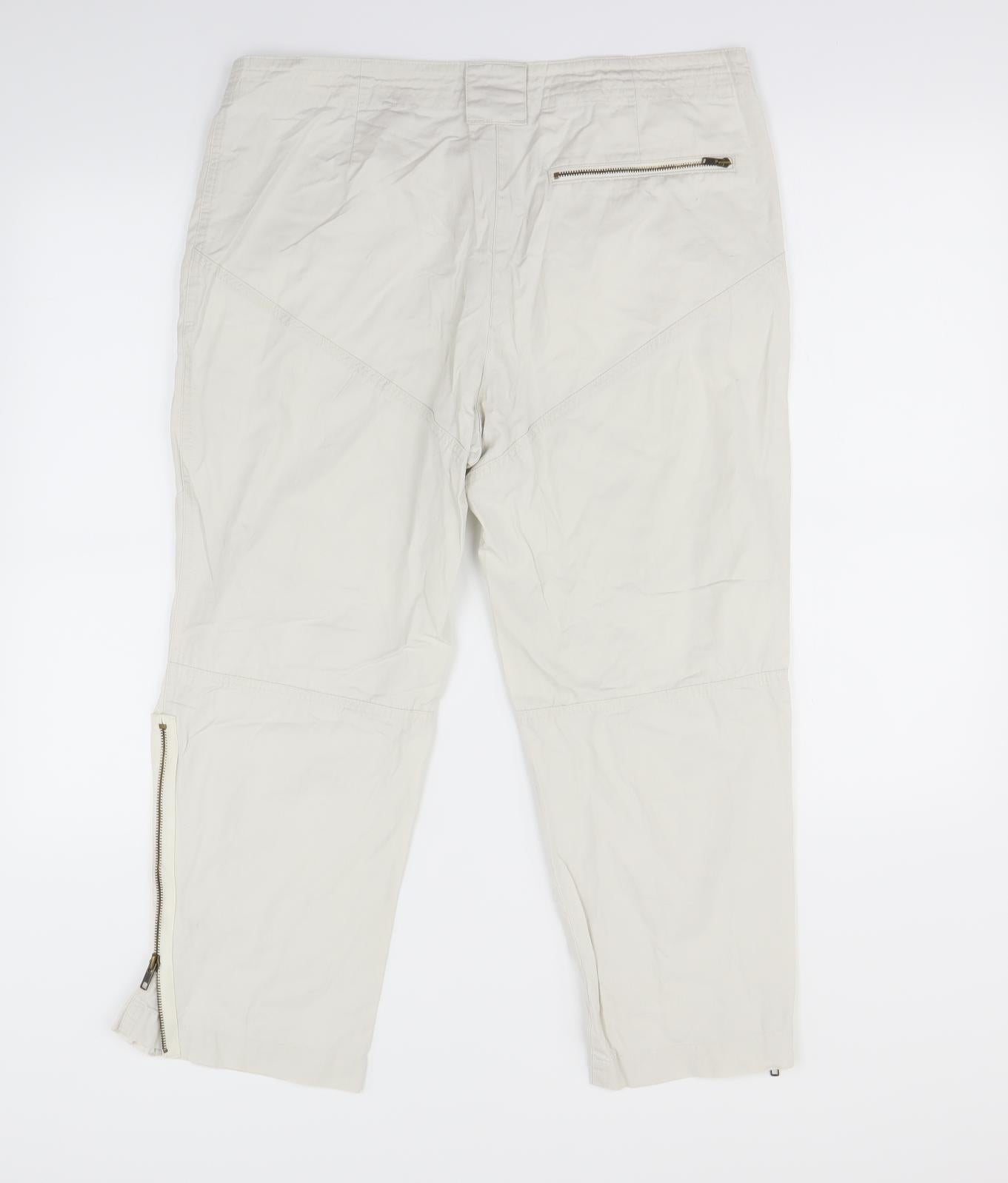 Lindex Womens Ivory   Trousers  Size 14 L24 in