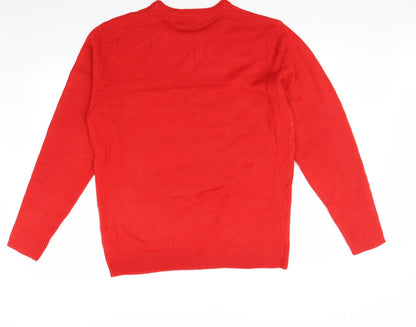 Back view of Studio men’s red jumper, size XL