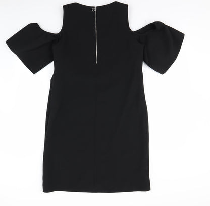 Back view of Dunnes women’s black mini, size UK 12