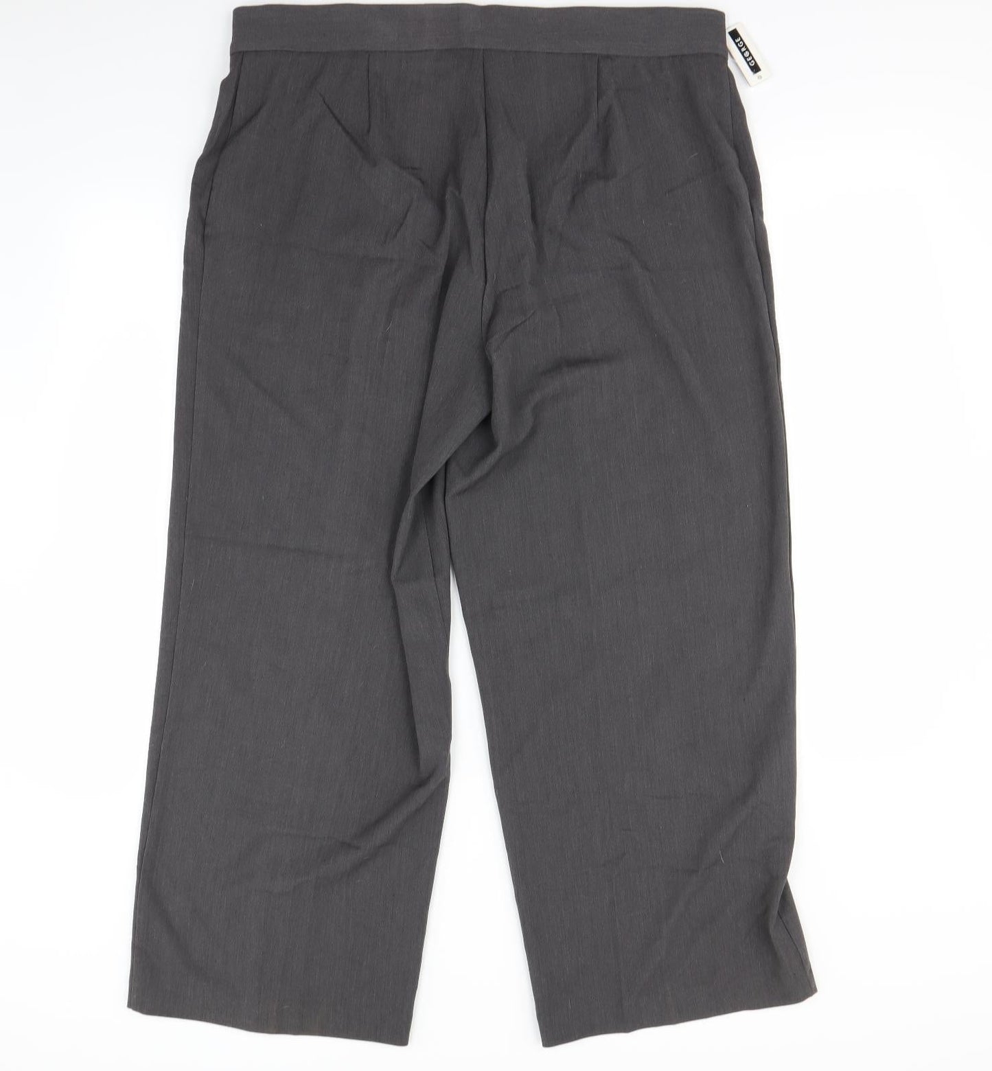 BM Womens Grey   Dress Pants Trousers Size 18 L27 in