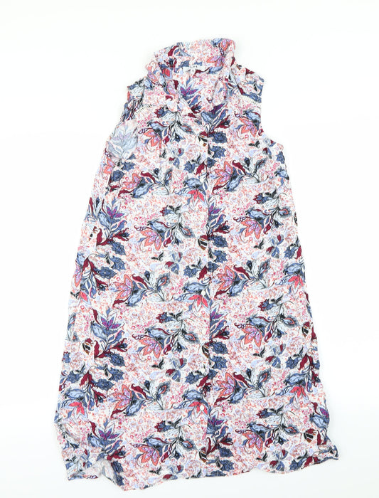 LH Womens Multicoloured Floral  Basic Button-Up Size 8
