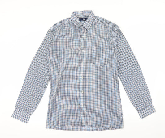C&A Mens Multicoloured Check   Button-Up Size M