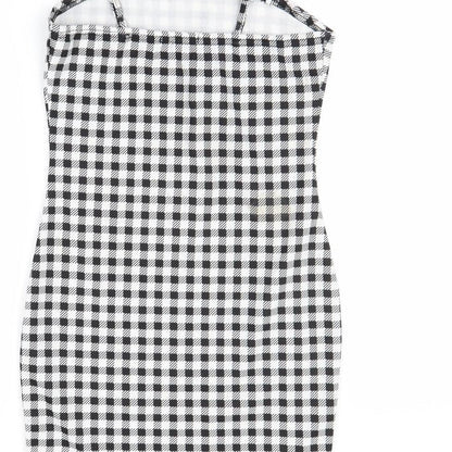 SHEIN Womens Black Check  Mini  Size M