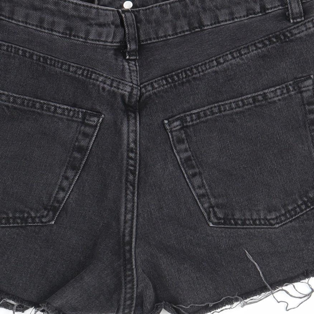 Topshop Womens Black   Cut-Off Shorts Size 8