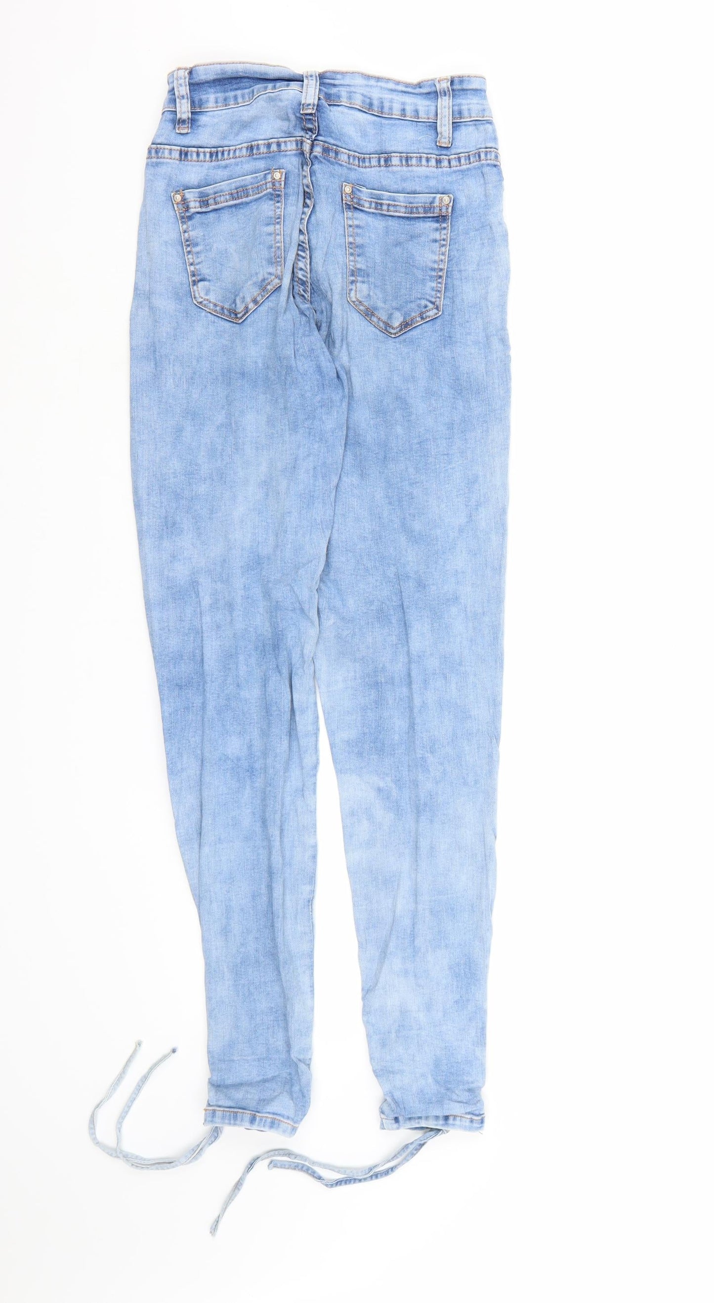 MISS RJ Womens Blue  Denim Skinny Jeans Size 8 L28 in