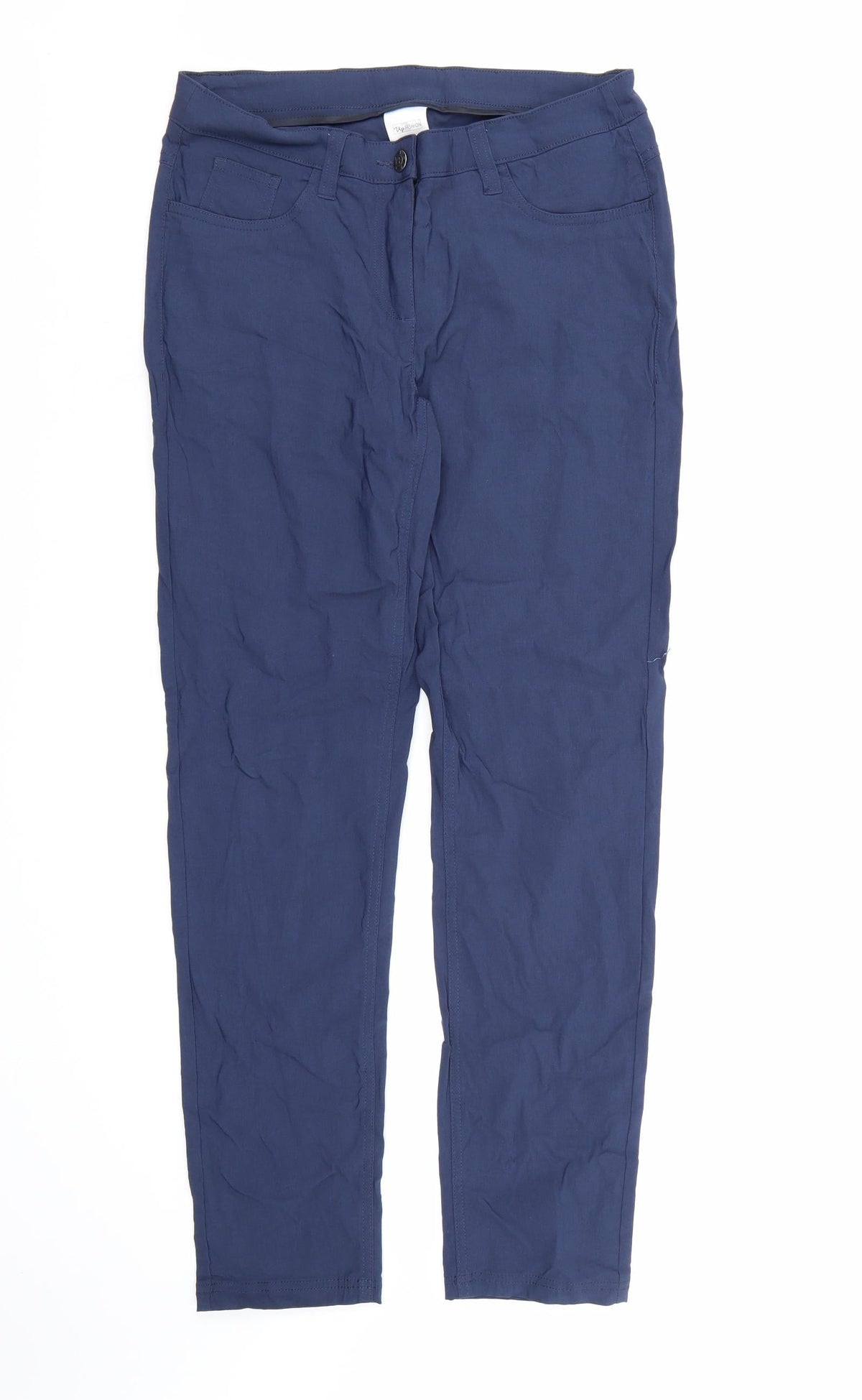 Up Fashion Womens Blue   Trousers  Size 12 L30 in