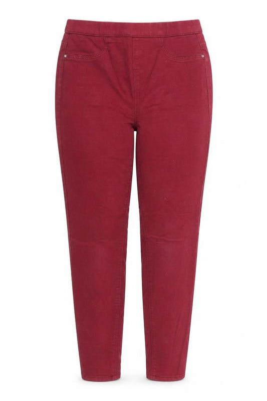 Papaya Womens Red  Denim Jegging Jeans Size 10 L26 in