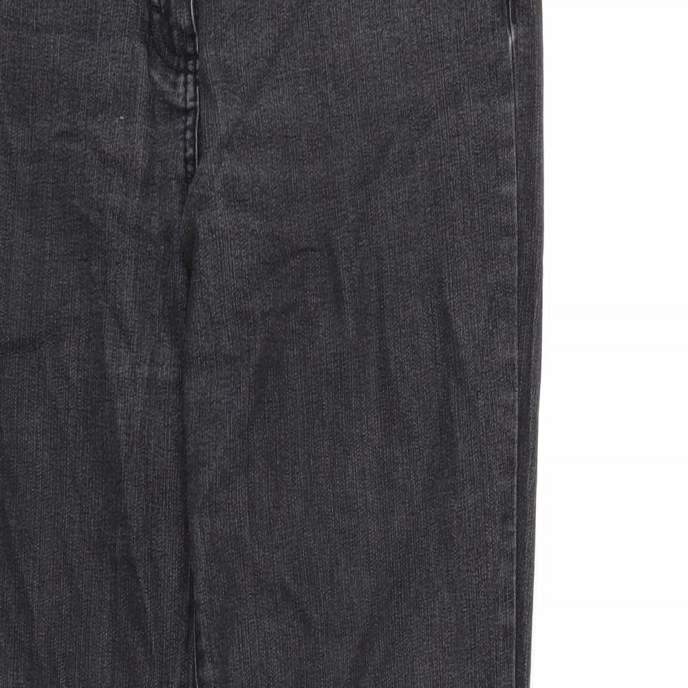 Bexleys Womens Black  Denim Straight Jeans Size 12 L32 in