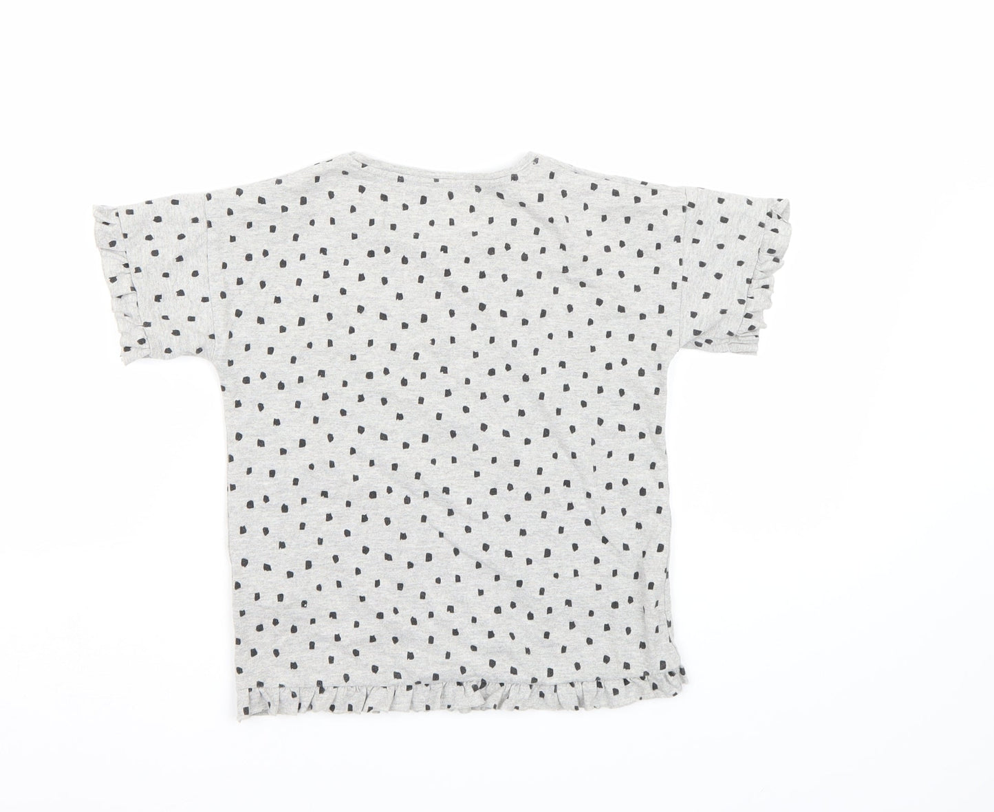 Minoti Girls Grey   Basic T-Shirt Size 5-6 Years
