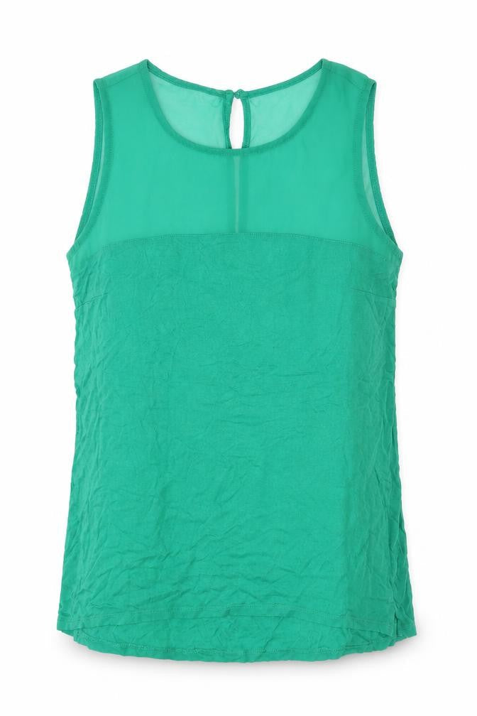H&M Womens Green   Basic Blouse Size S