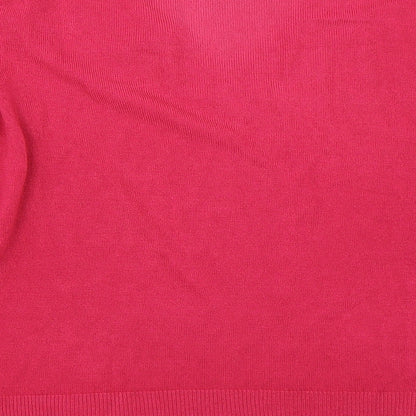 Brand and care label for BHS women’s pink jumper, size UK 10