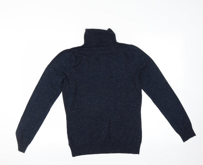 Back view of Dorothy Perkins women’s blue jumper, size UK 12, - glittery