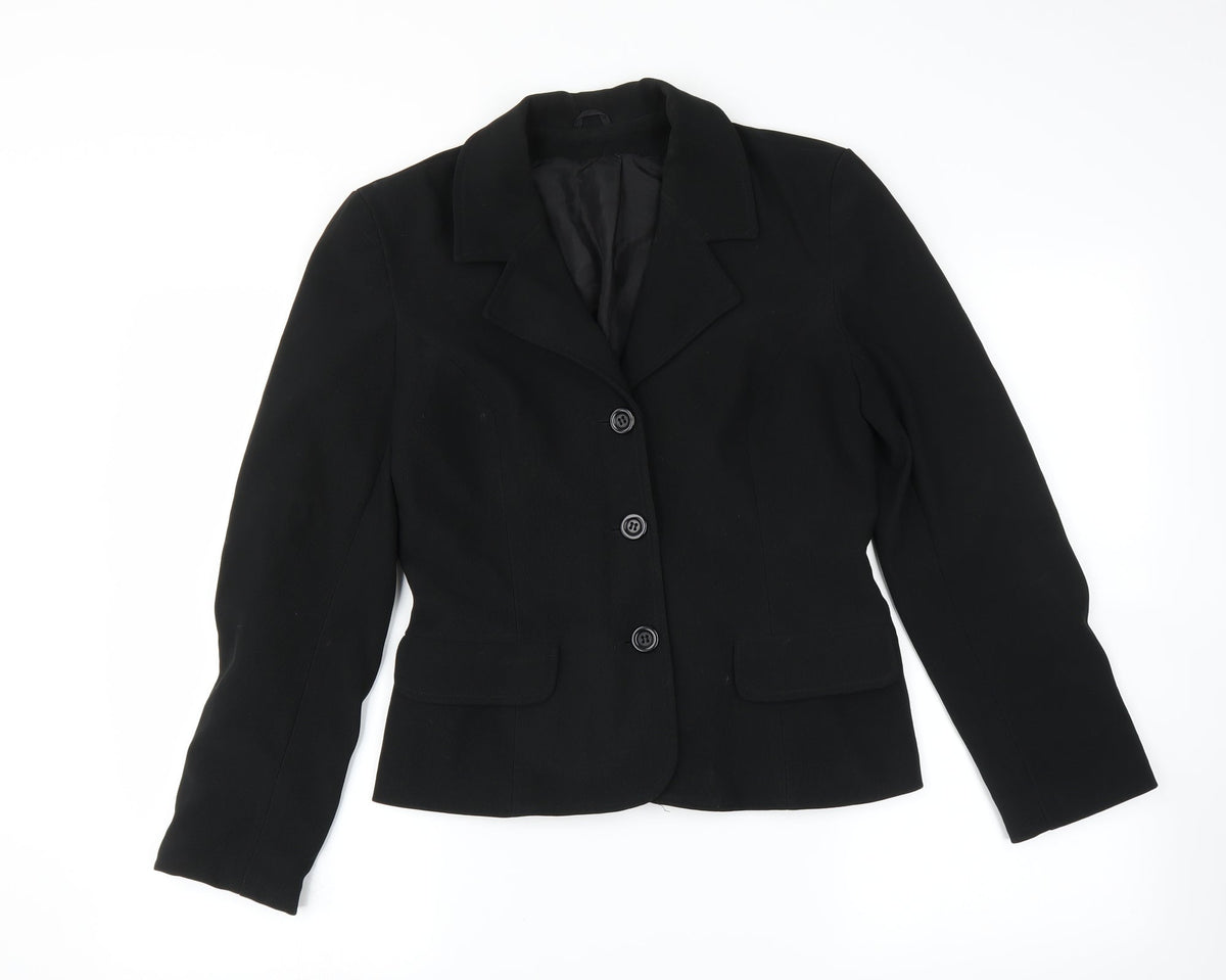 Preworn Womens Black   Jacket Suit Jacket Size 8
