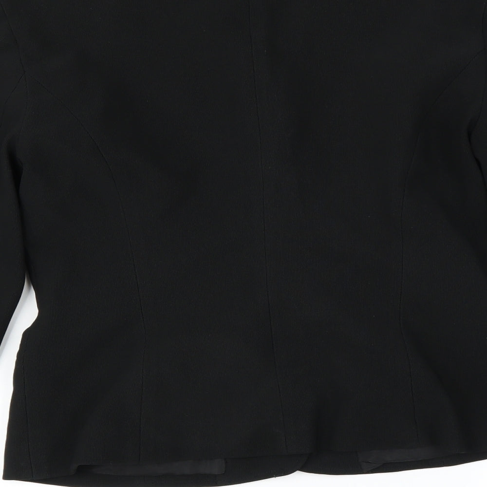 Preworn Womens Black   Jacket Suit Jacket Size 8