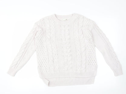 Additional front view of H&M women’s pink jumper, size S