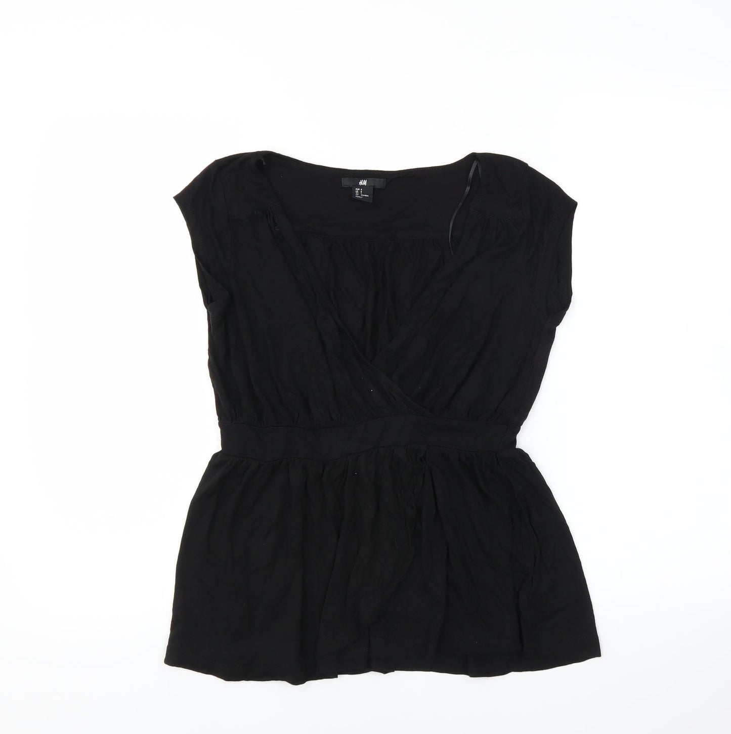 H&M Womens Black   Basic Blouse Size S