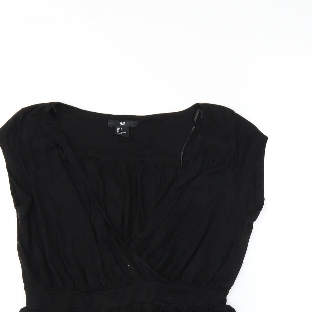 H&M Womens Black   Basic Blouse Size S
