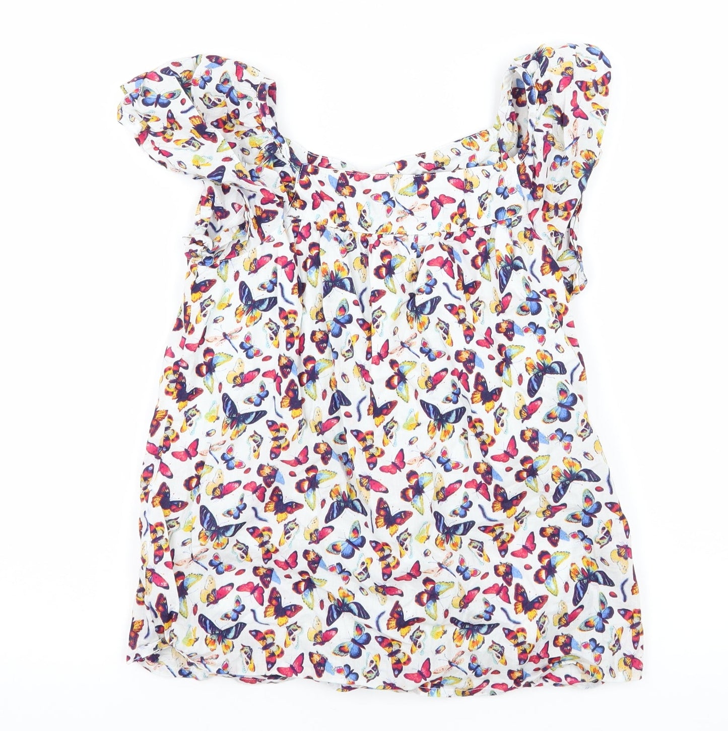 Gap Girls Multicoloured Geometric  Basic Blouse Size 8 Years  - Butterflies