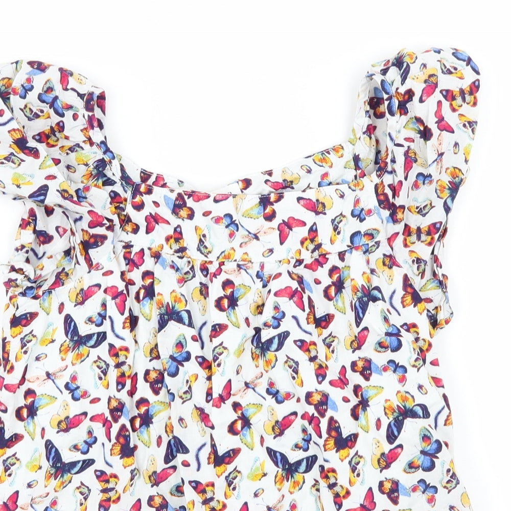 Gap Girls Multicoloured Geometric  Basic Blouse Size 8 Years  - Butterflies
