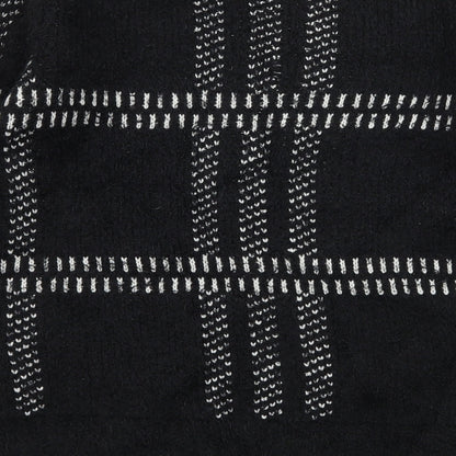 Brand and care label for Forever 21 women’s black check knit jumper, size S