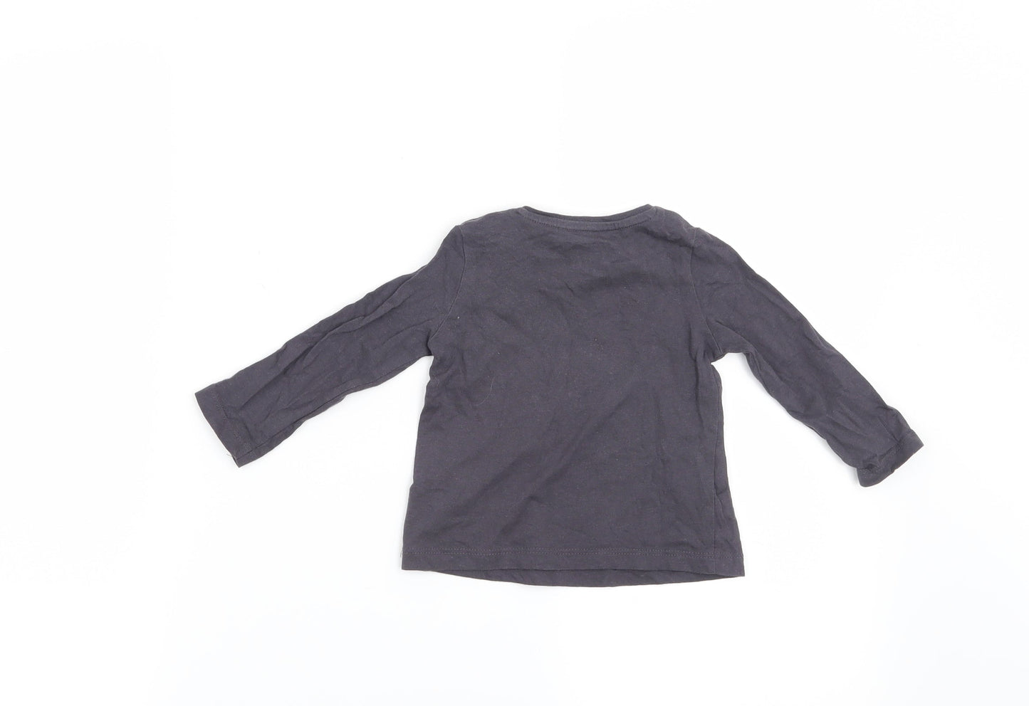 F&F Girls Grey   Basic T-Shirt Size 3-6 Months  - It's cool to be cute