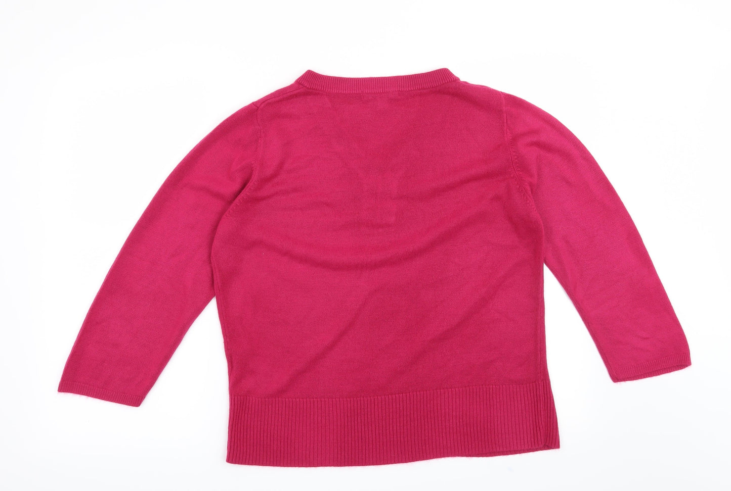 Klass Collection Womens Pink   Pullover Jumper Size L