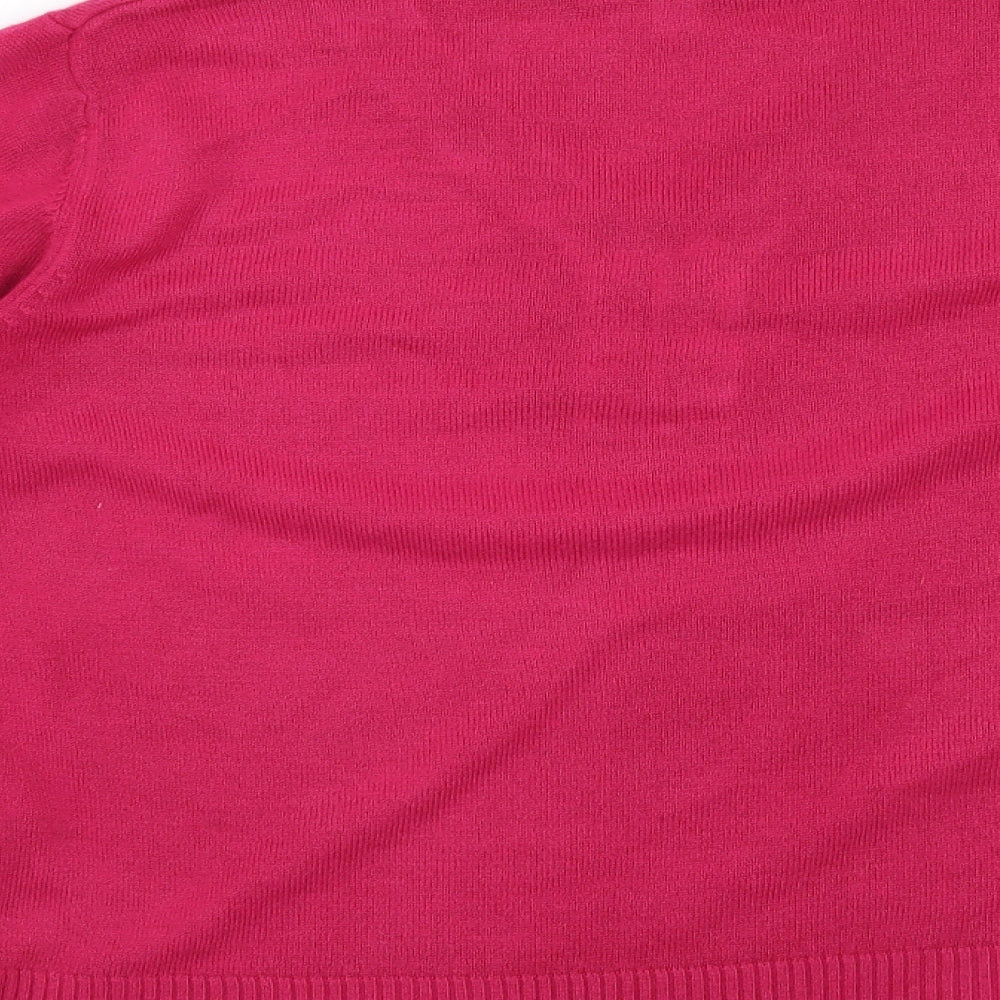 Klass Collection Womens Pink   Pullover Jumper Size L