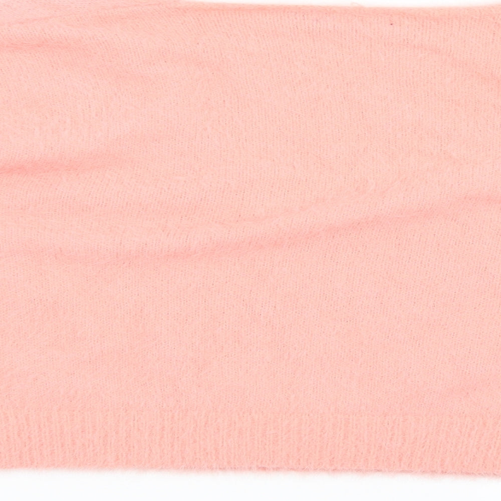 Boohoo Womens Pink   Pullover Jumper Size L